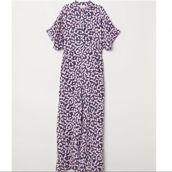 Anna Glover \u00d7 H&M Langer Jumpsuit zwart-wit volledige print casual uitstraling Mode Broeken Anna Glover × H&M Anna Glover \u00d7 H&M Langer Jumpsuit zwart-wit volledige print casual uitstraling Mode Broeken Anna Glover × H&M